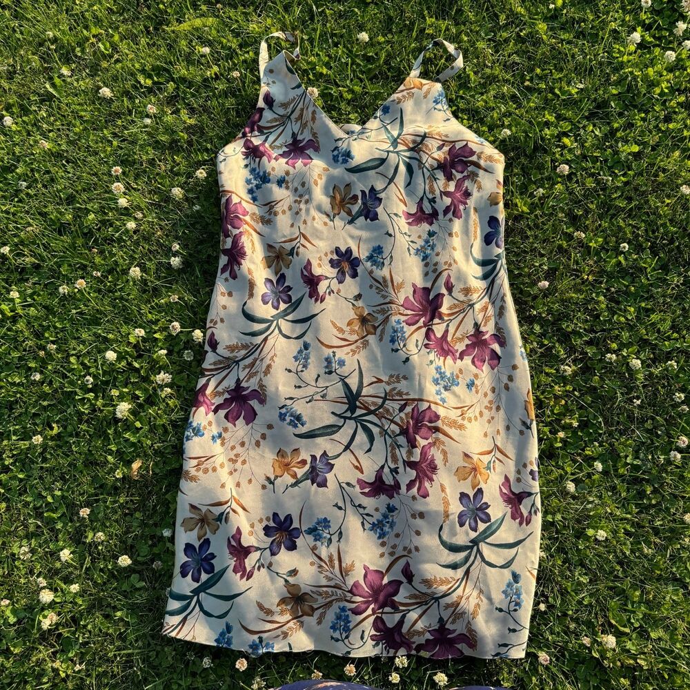VTG Beige Floral Slip